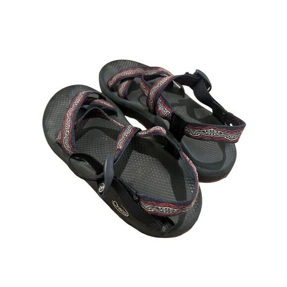 Chacos Men's Z/1 Yampa Sandals Size 9 Navy Red White Adjustable Straps - Picture 9 of 10